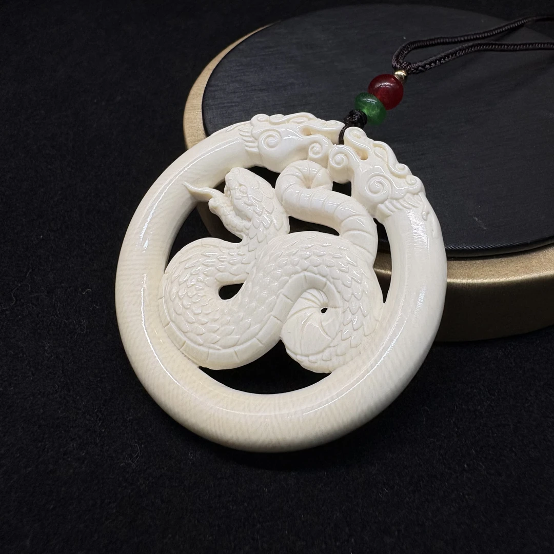 d-74866088 天然猛犸牙～十二生肖 蛇