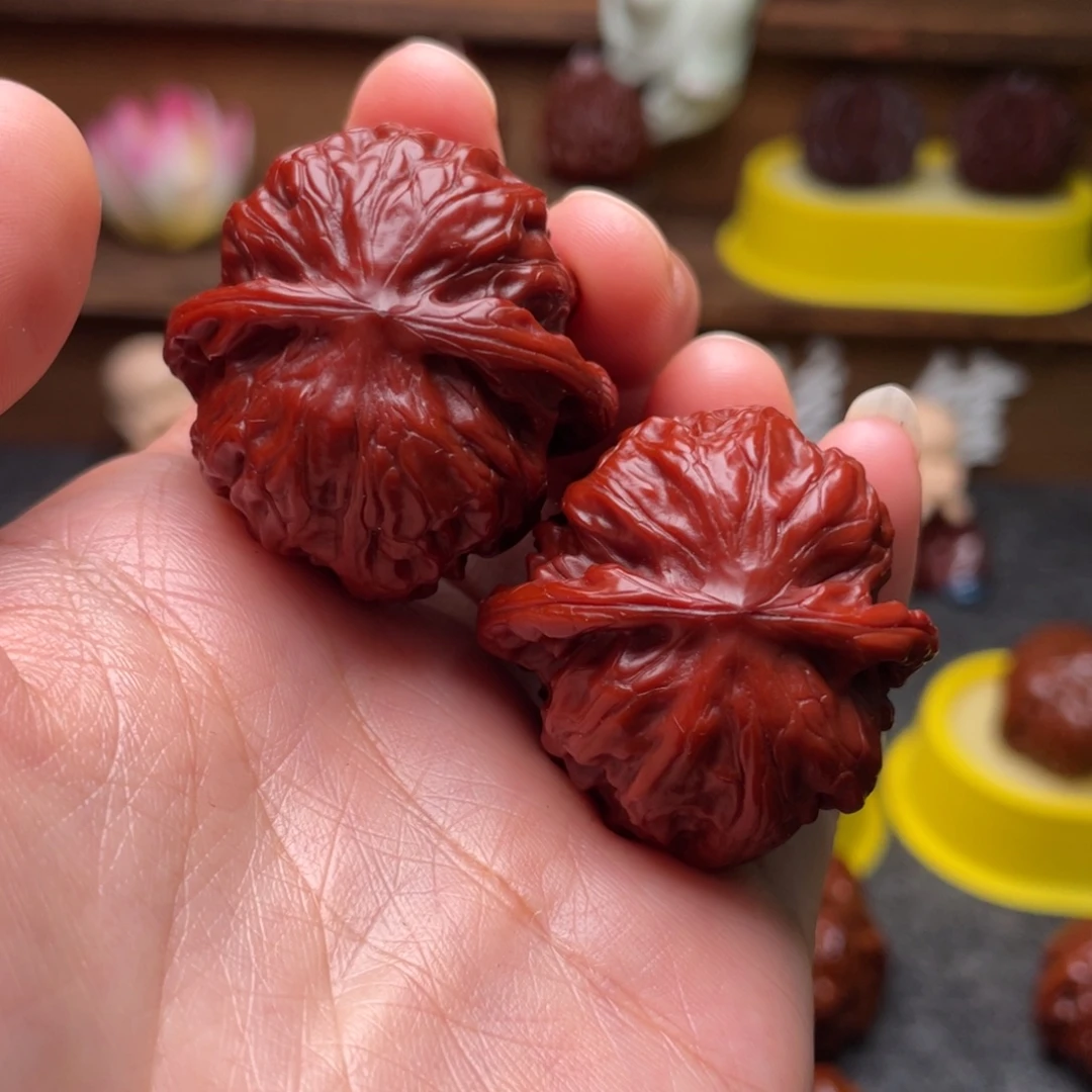 文玩核桃吊坠文玩核桃 手把件 野狼 36