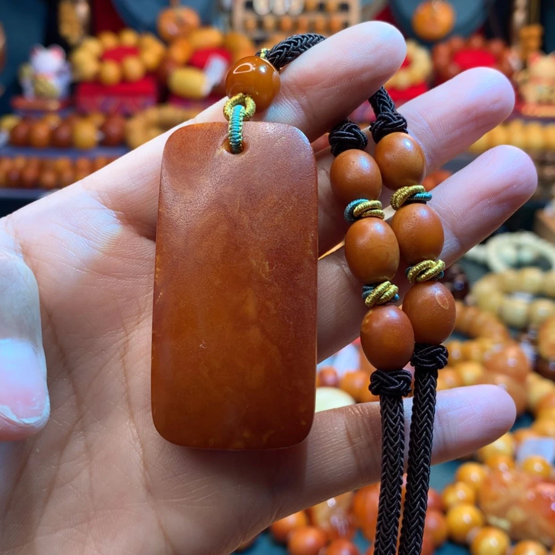 【闪购商品】蜜蜡吊坠(赠链)未镶嵌蜜蜡吊坠