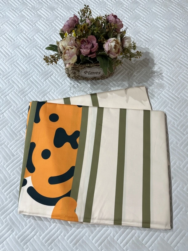 新疆长绒棉印花床单245*250微瑕～C42