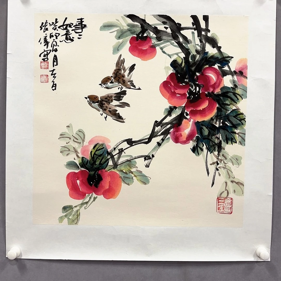 国画国画纯手绘作品请放心去藏