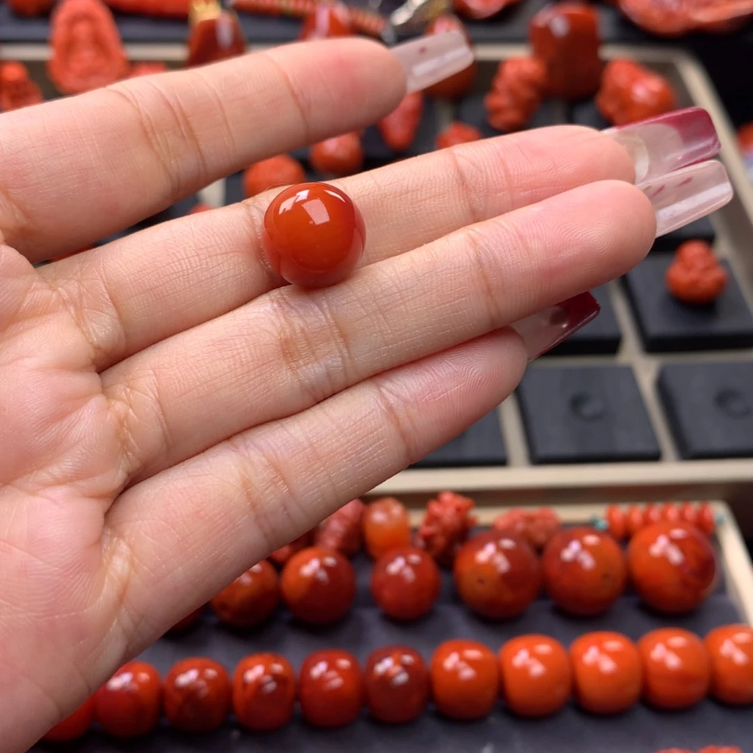 【闪购商品】南红玛瑙圆珠单珠12mm 未镶嵌