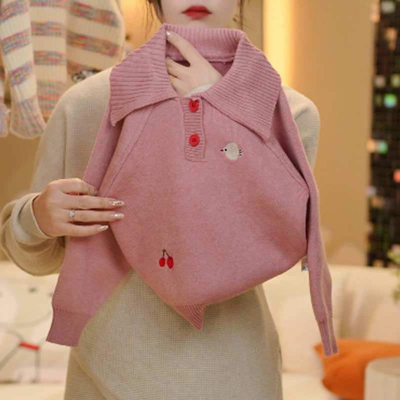 Snoopy/史努比女童毛衣韩版洋气秋冬气质儿童针织衫长袖C