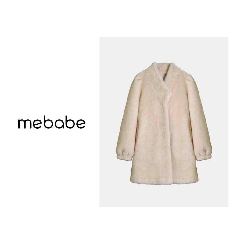 【多米长不高】新款高级感设计时尚宽松保暖百搭毛毛外套23DK285