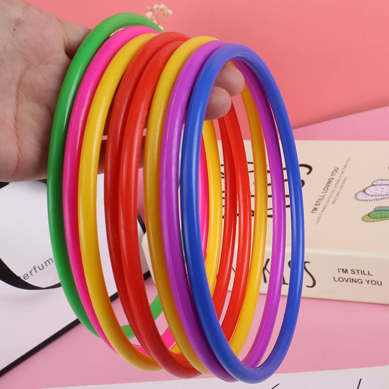 【10个装】夜市摆摊套圈环专用环全套塑料圈幼儿园投掷环厂家直供