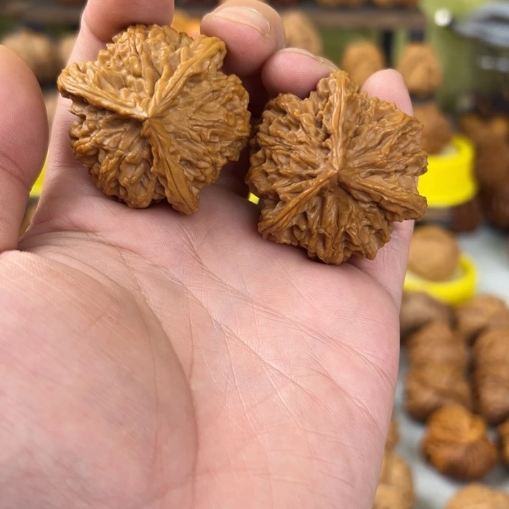 文玩核桃吊坠40尺全品无修盘山超矮桩