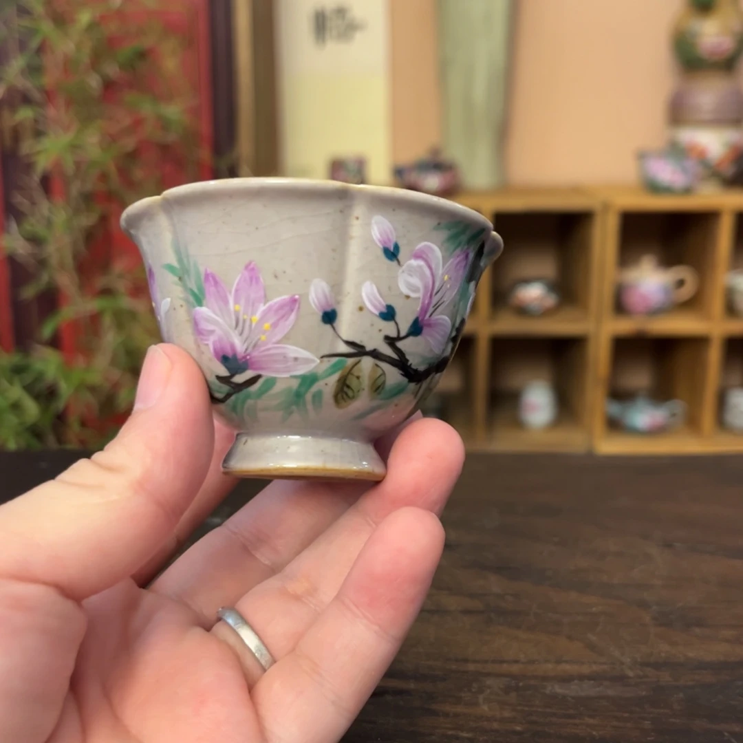 柴烧手工手绘陶瓷