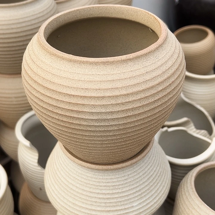 景德镇精品花盆栽口12高15