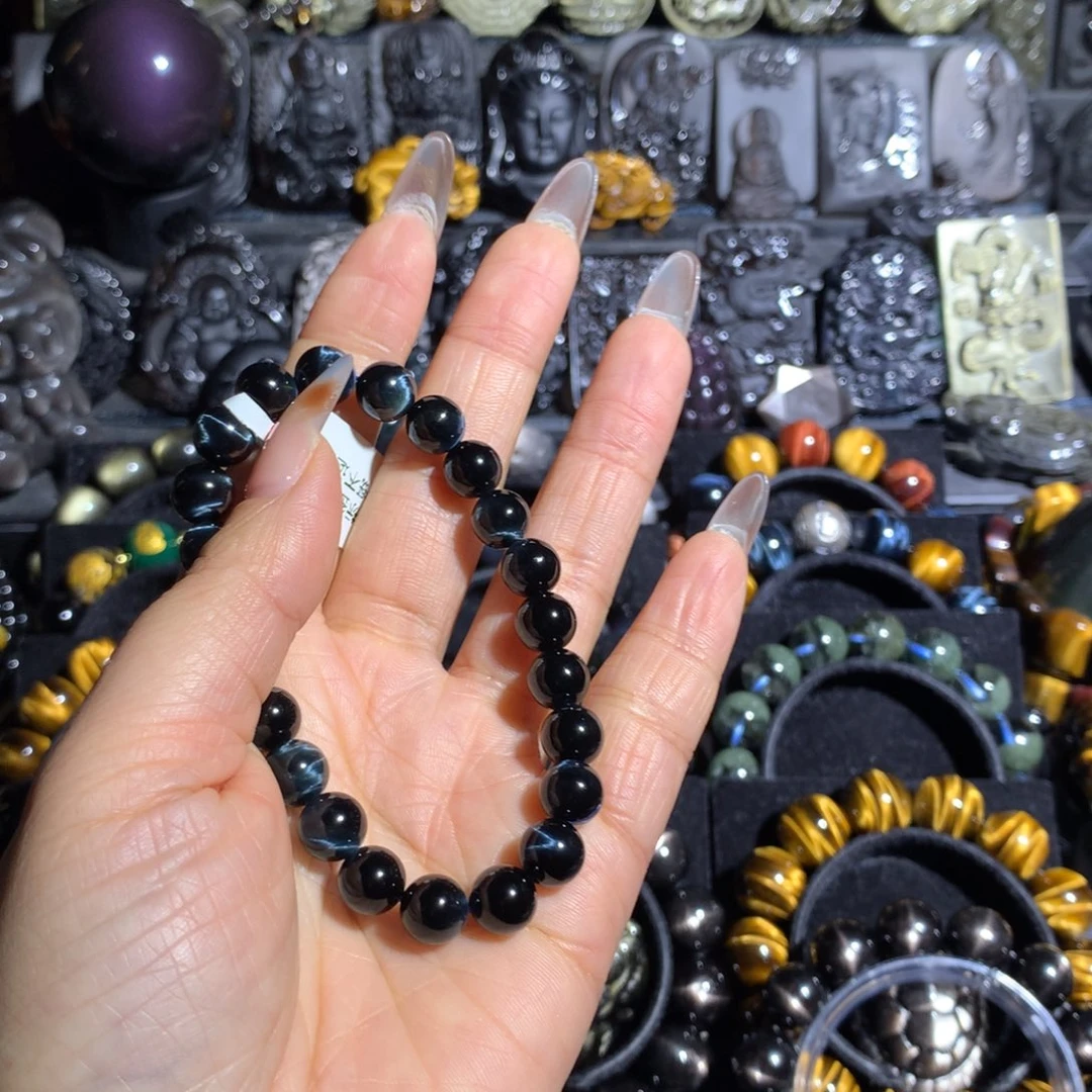 柒***丶木变石（虎睛石）未镶嵌手链