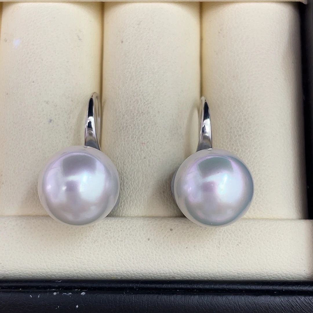 定制海水珍珠未镶嵌裸珠12.7mm冷光澳白