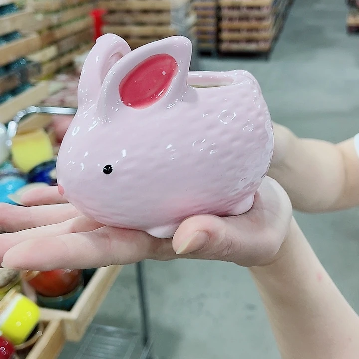 有孔，凑10元包邮陶瓷花盆发货！