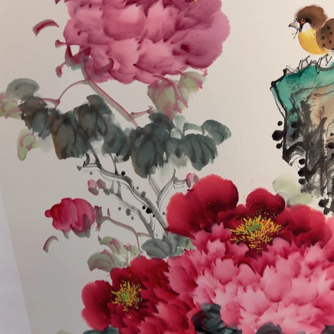 国画国画作品山水花鸟