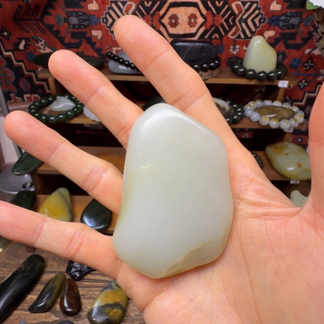 『***』和田玉未镶嵌把件