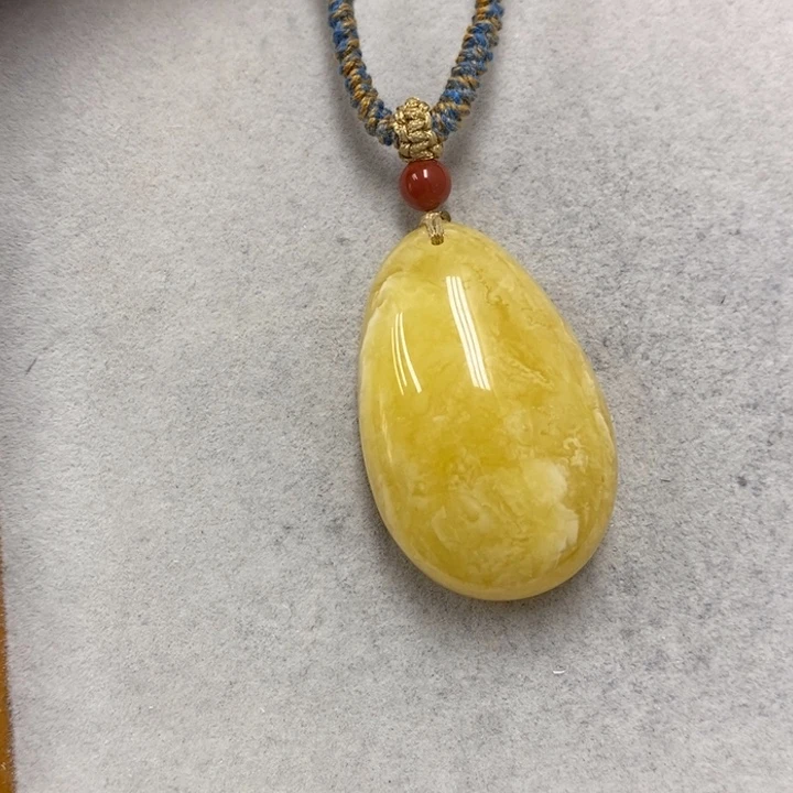 蜜蜡裸石未镶嵌吊坠