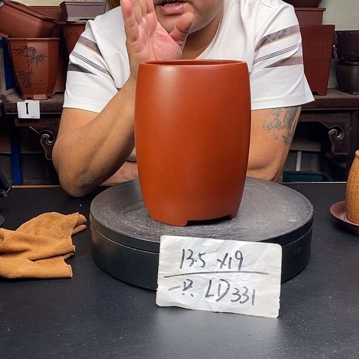 紫砂花盆货号一只LD331