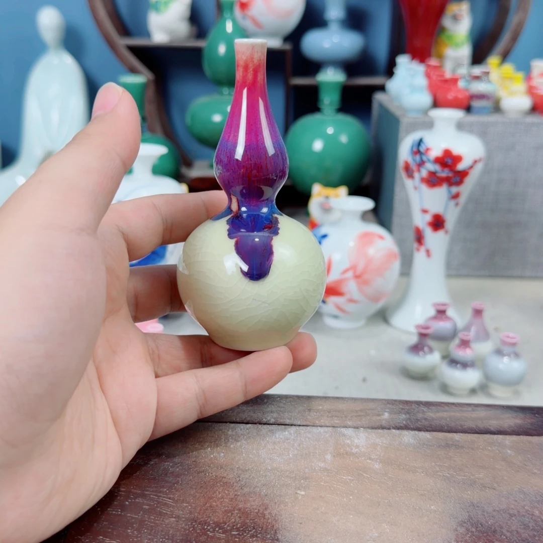 陶瓷手工小花器摆件