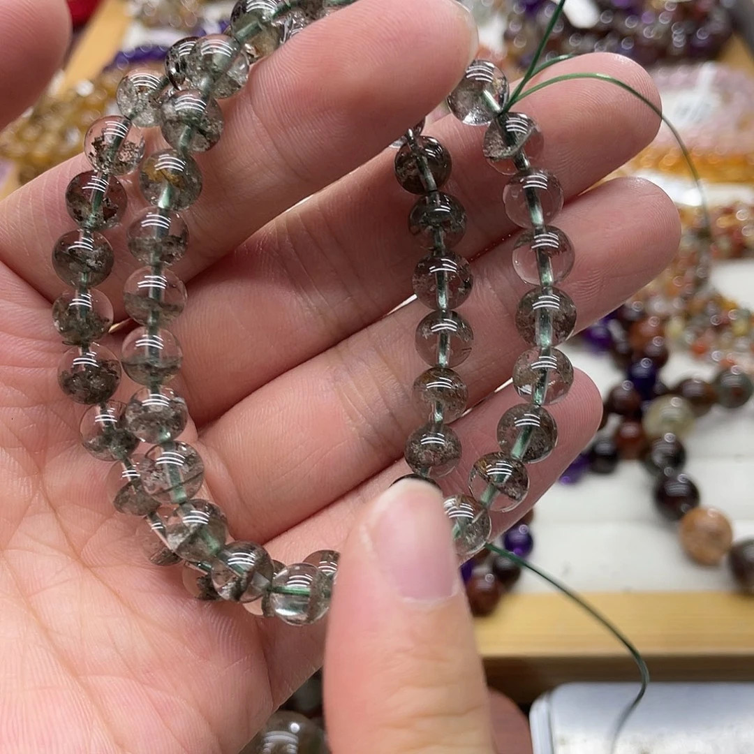 水晶手链未镶嵌多样性发货发一条
