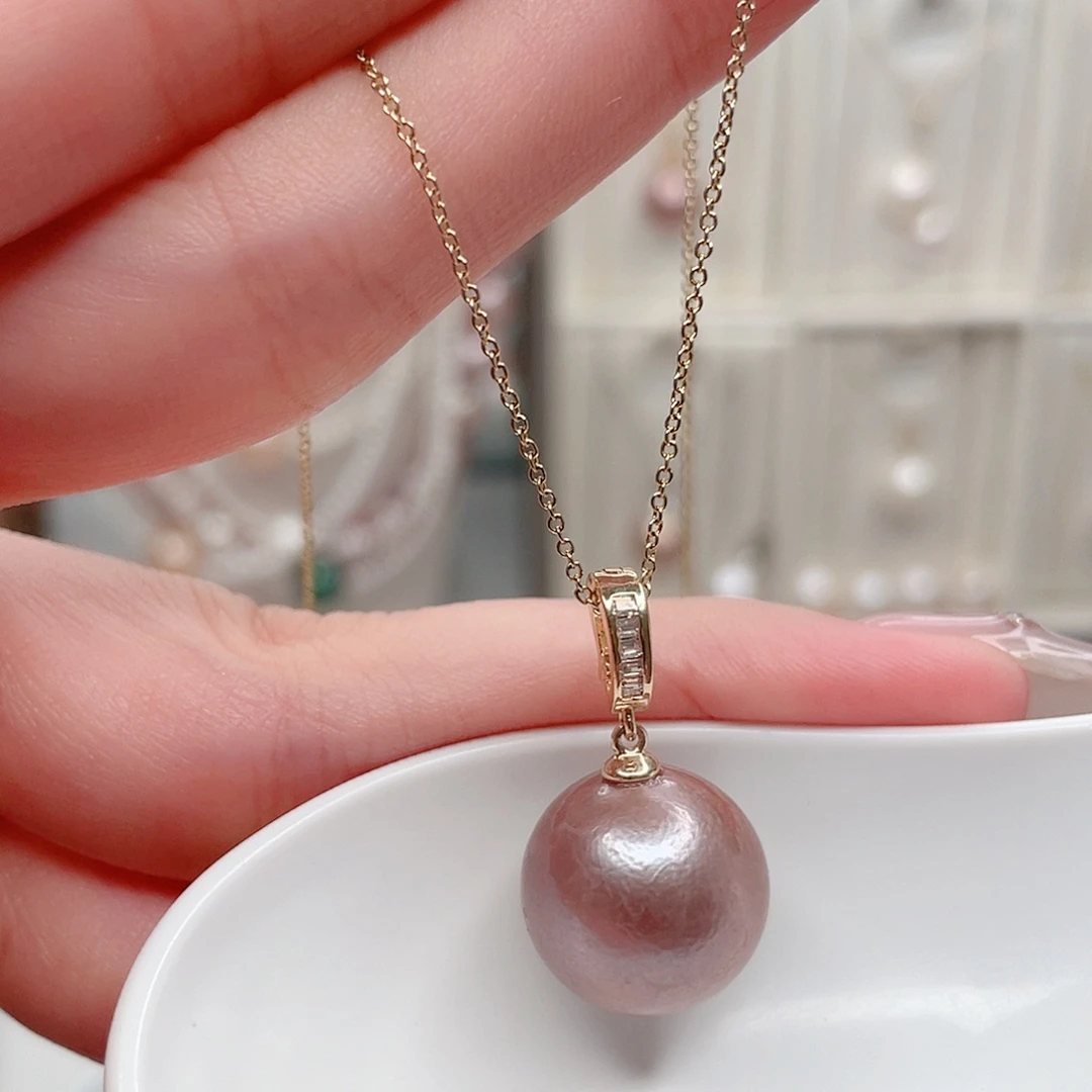 合金淡水珍珠吊坠(赠链)