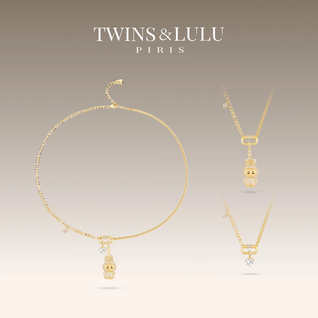 TWINS LULU 出游气质爱心拉布布项链TSJ7825