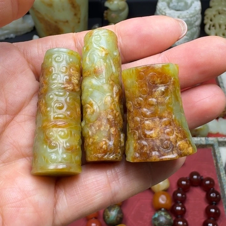 过***儿手链未镶嵌和田玉（糖玉）