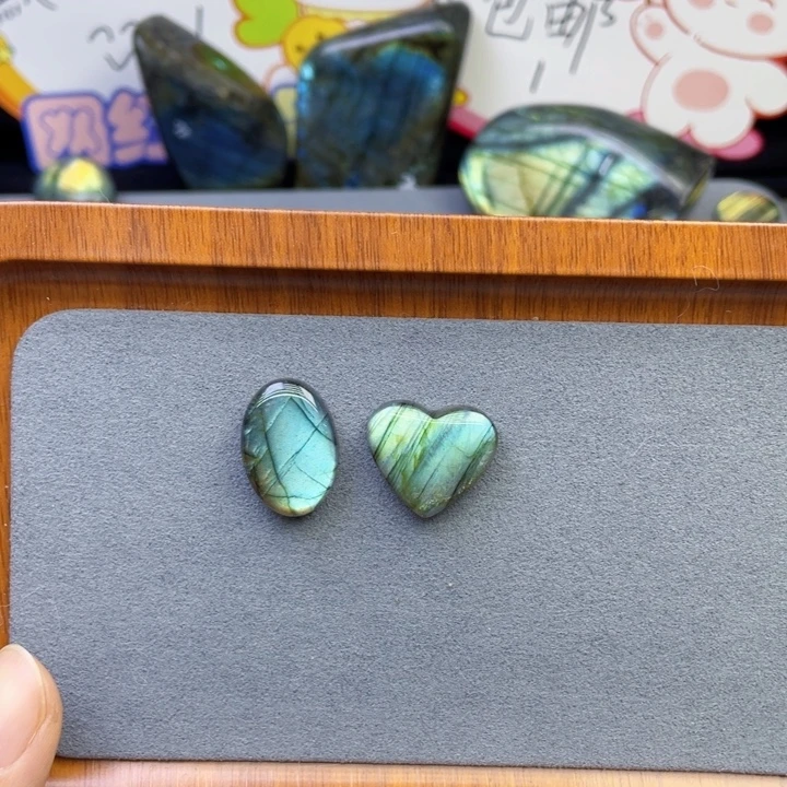 小***长长石颈饰银S925镶嵌