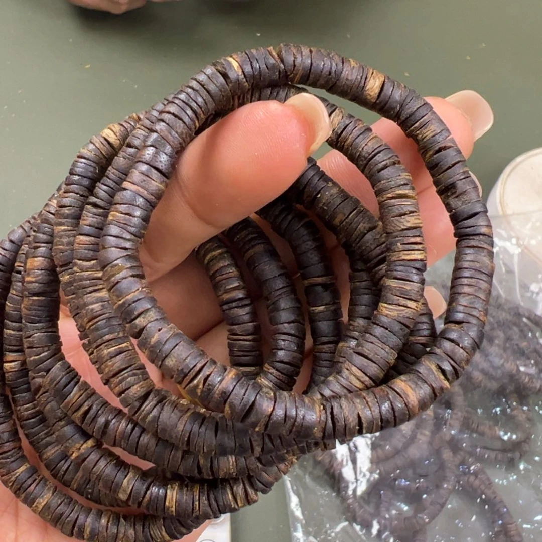 沉香手串海南流油王沉水片珠卡6/5g单圈多样性发一