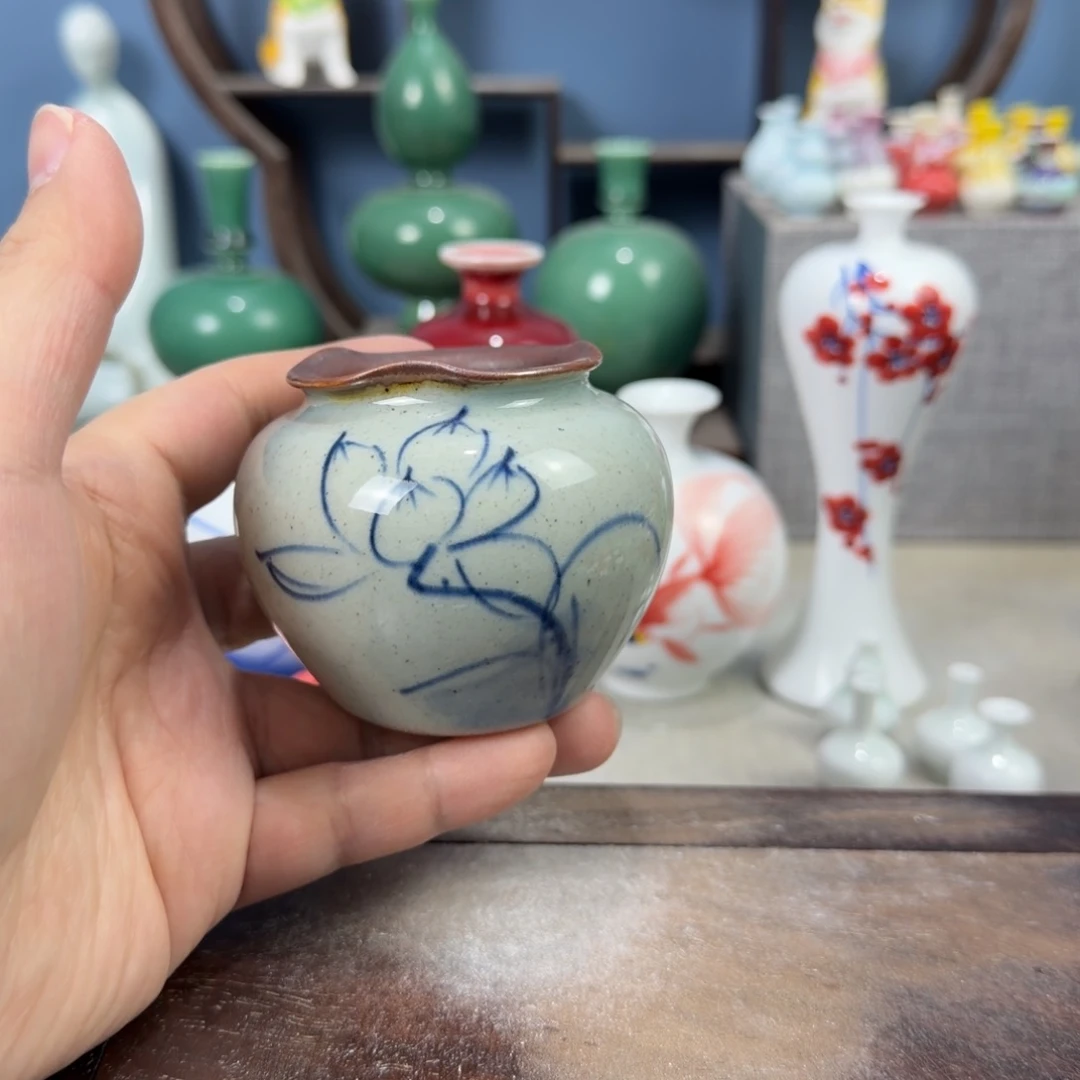 陶瓷手工小花器摆件