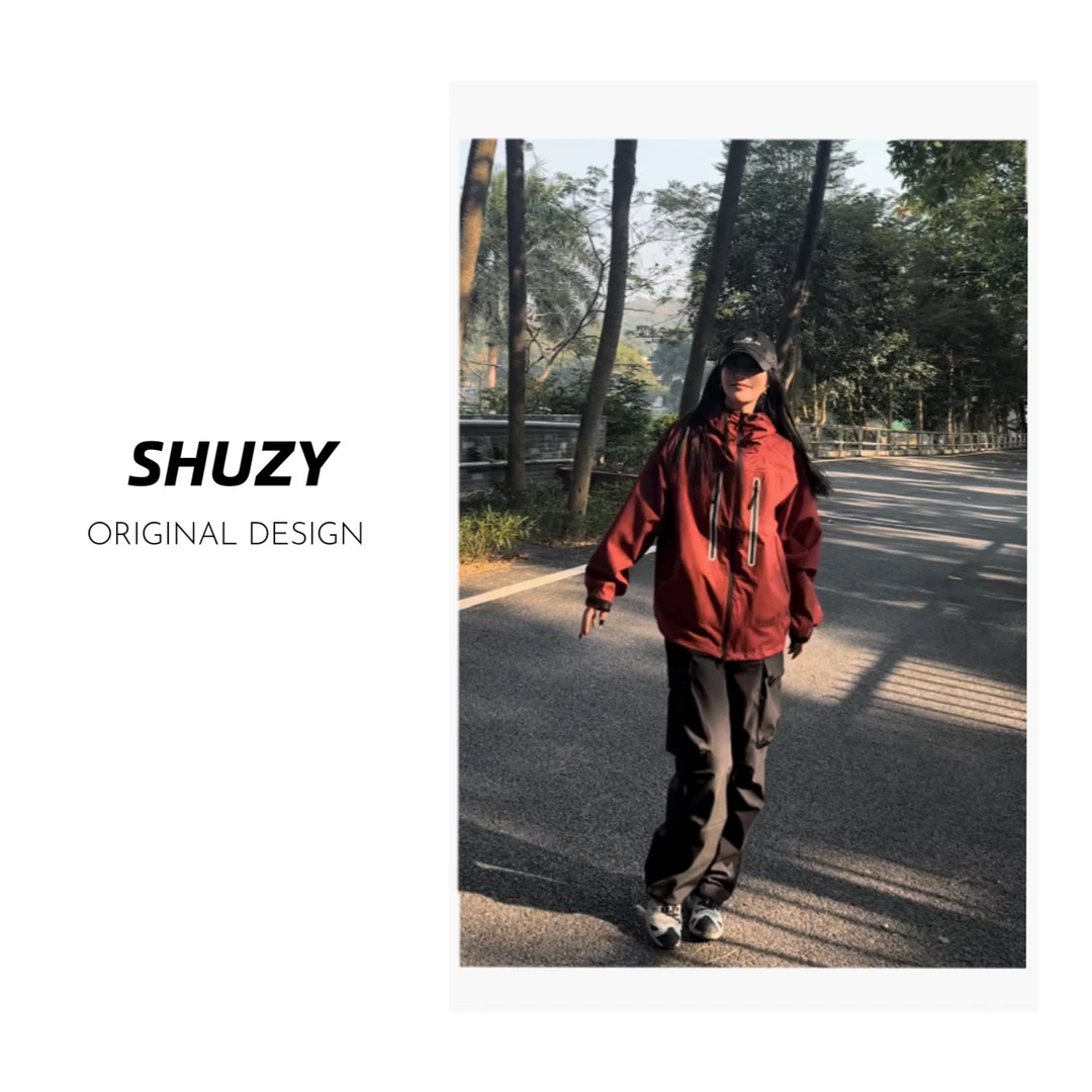 SHUZY | 「与风同行」城市户外三防反光条旅游登山冲锋衣 SZ25004
