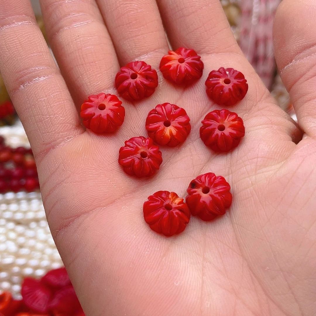 玛瑙/玉髓珠宝半成品未镶嵌三姑娘4颗雕刻卡12