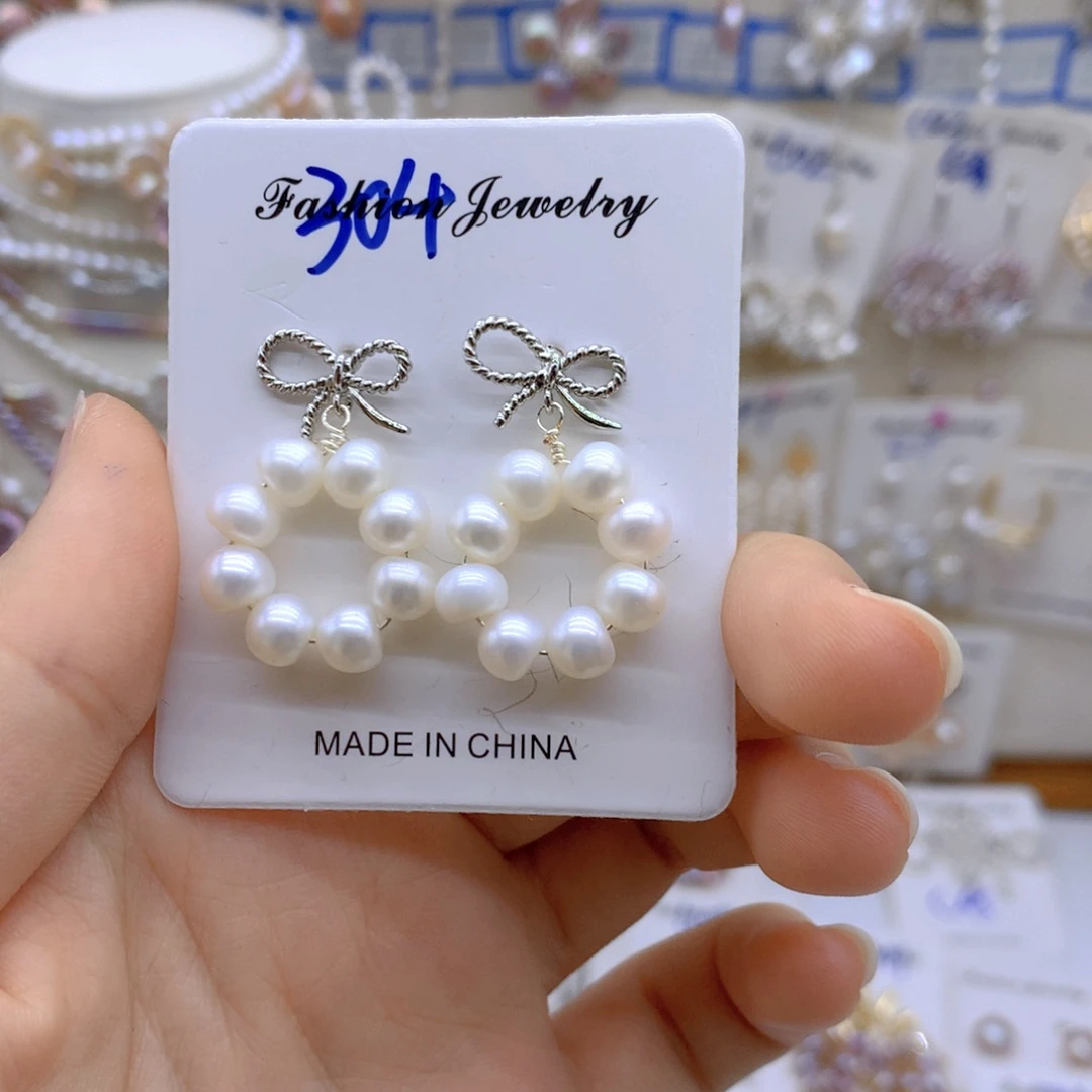 淡水珍珠银S925镶嵌颈饰