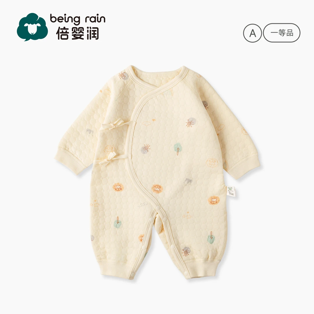 【春季连体】a类100%纯棉外出抱抱服婴幼儿衣服0-3个月新生儿宝宝