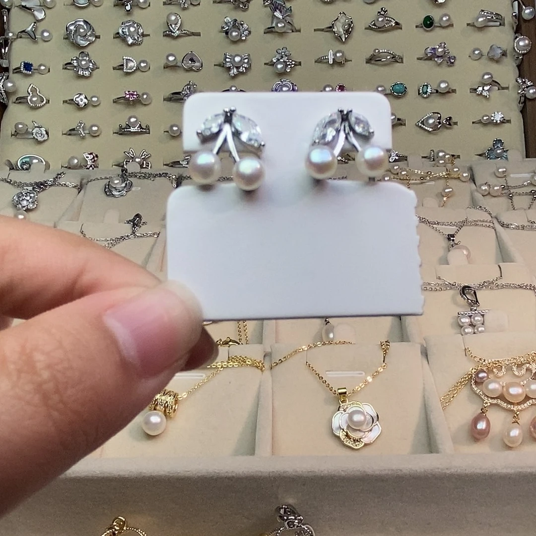 耳饰淡水珍珠银S925镶嵌