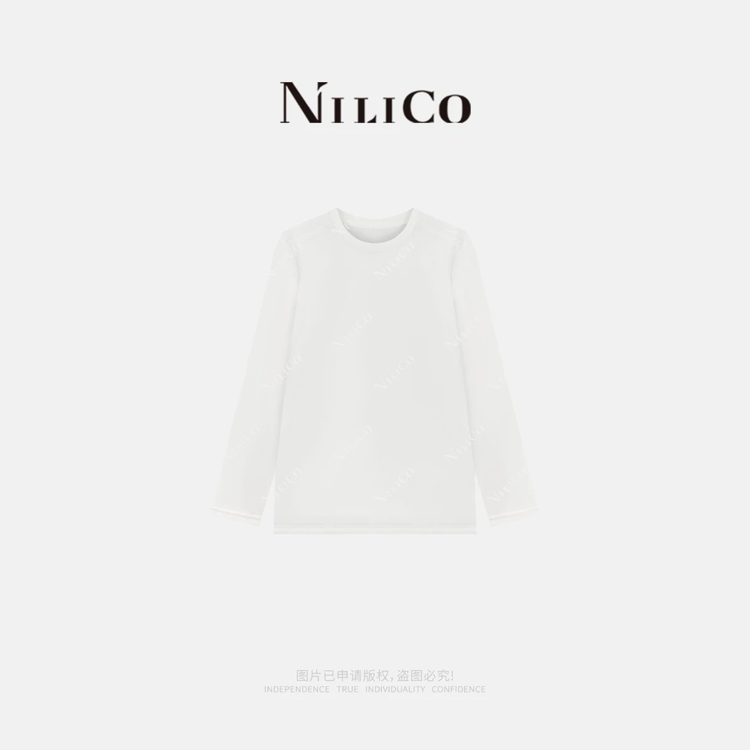 NILICO【加倍温暖】加厚舒适显瘦长袖热力加绒锁温保暖鹅绒上衣