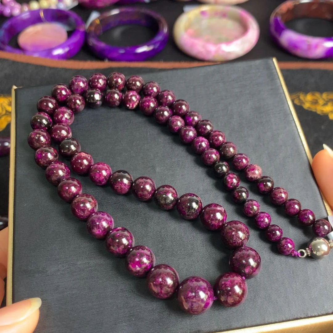 苏纪石（舒俱来）黑美人塔链项链未镶嵌