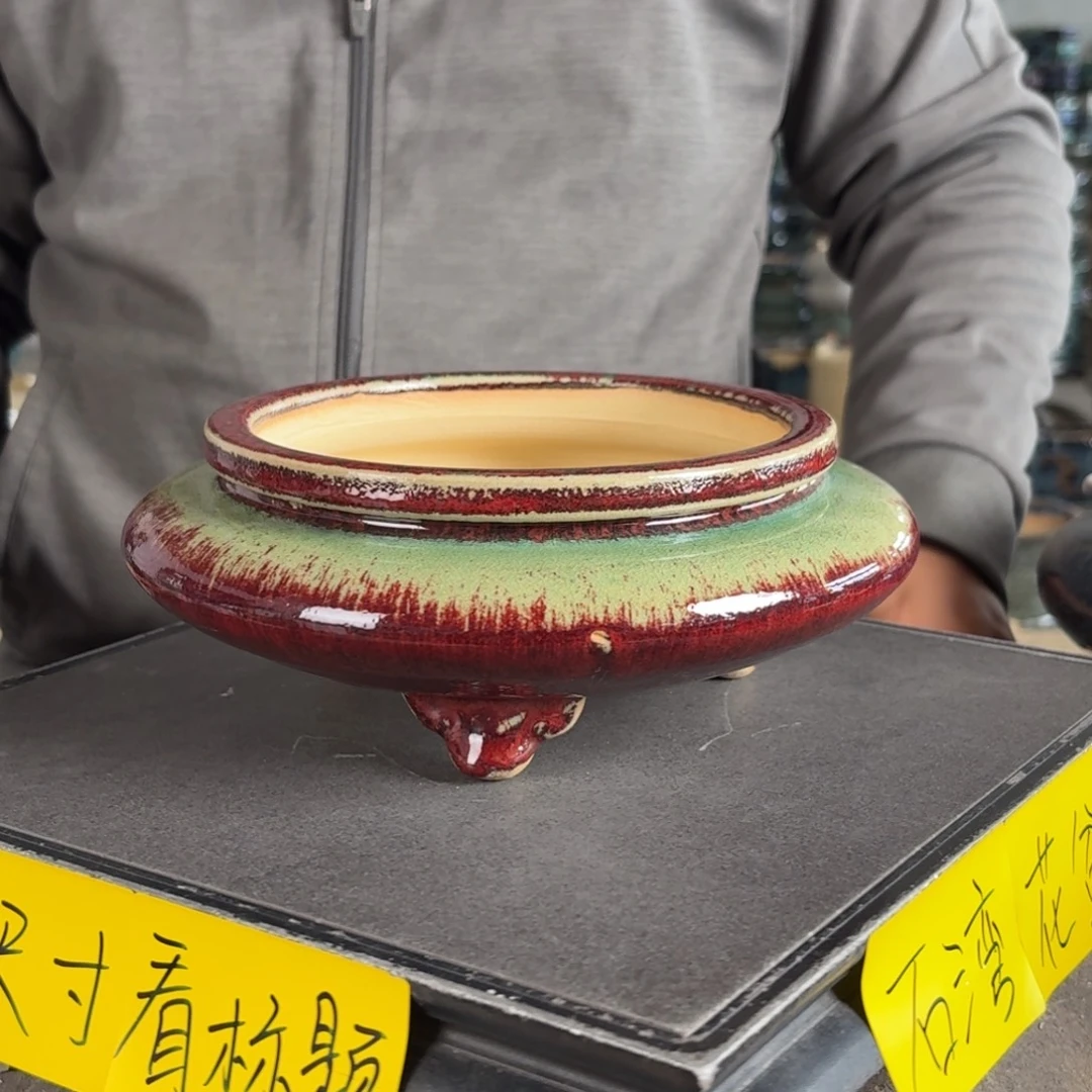。一风堂石湾花盆 大气孔 内15*5