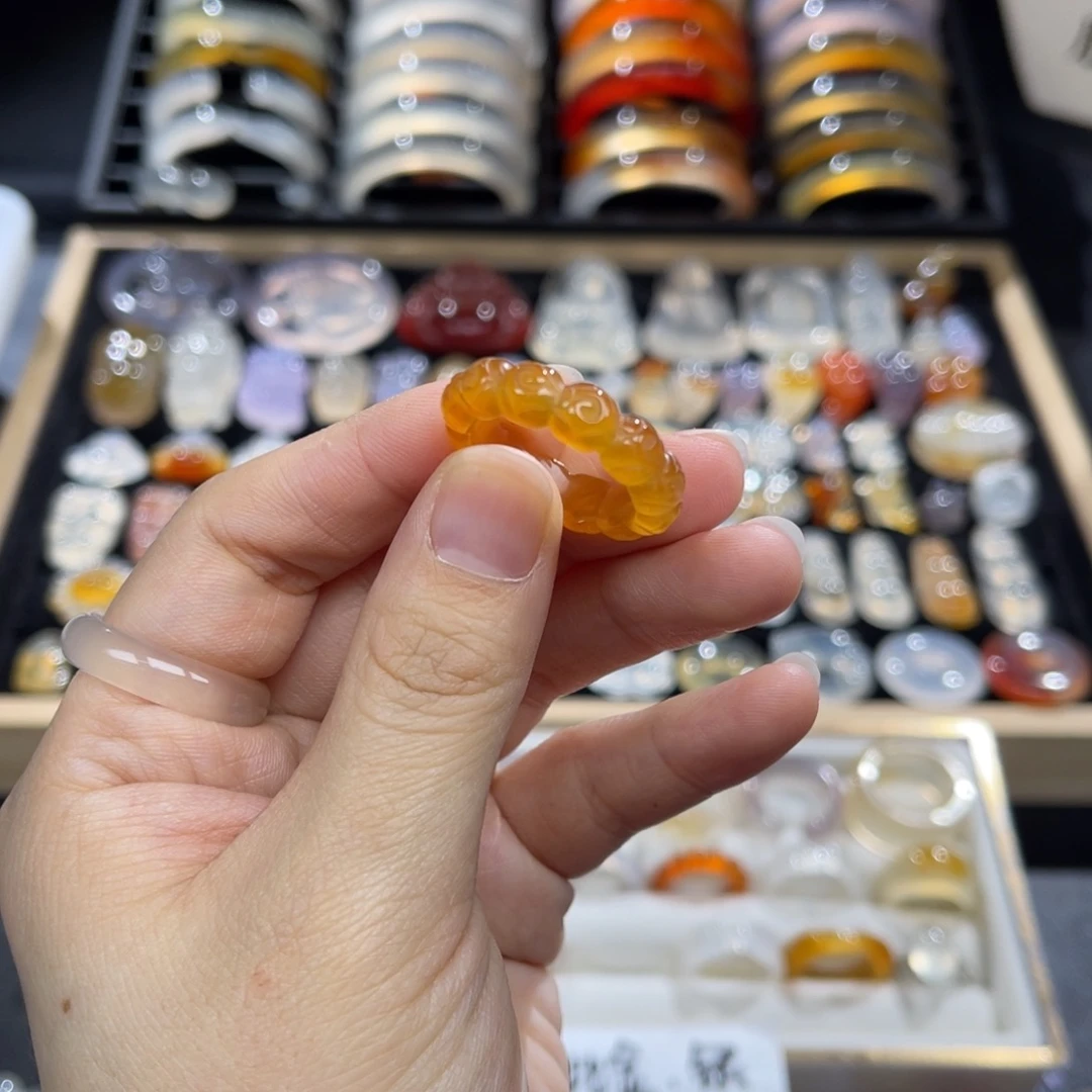 玛瑙/玉髓未镶嵌戒指