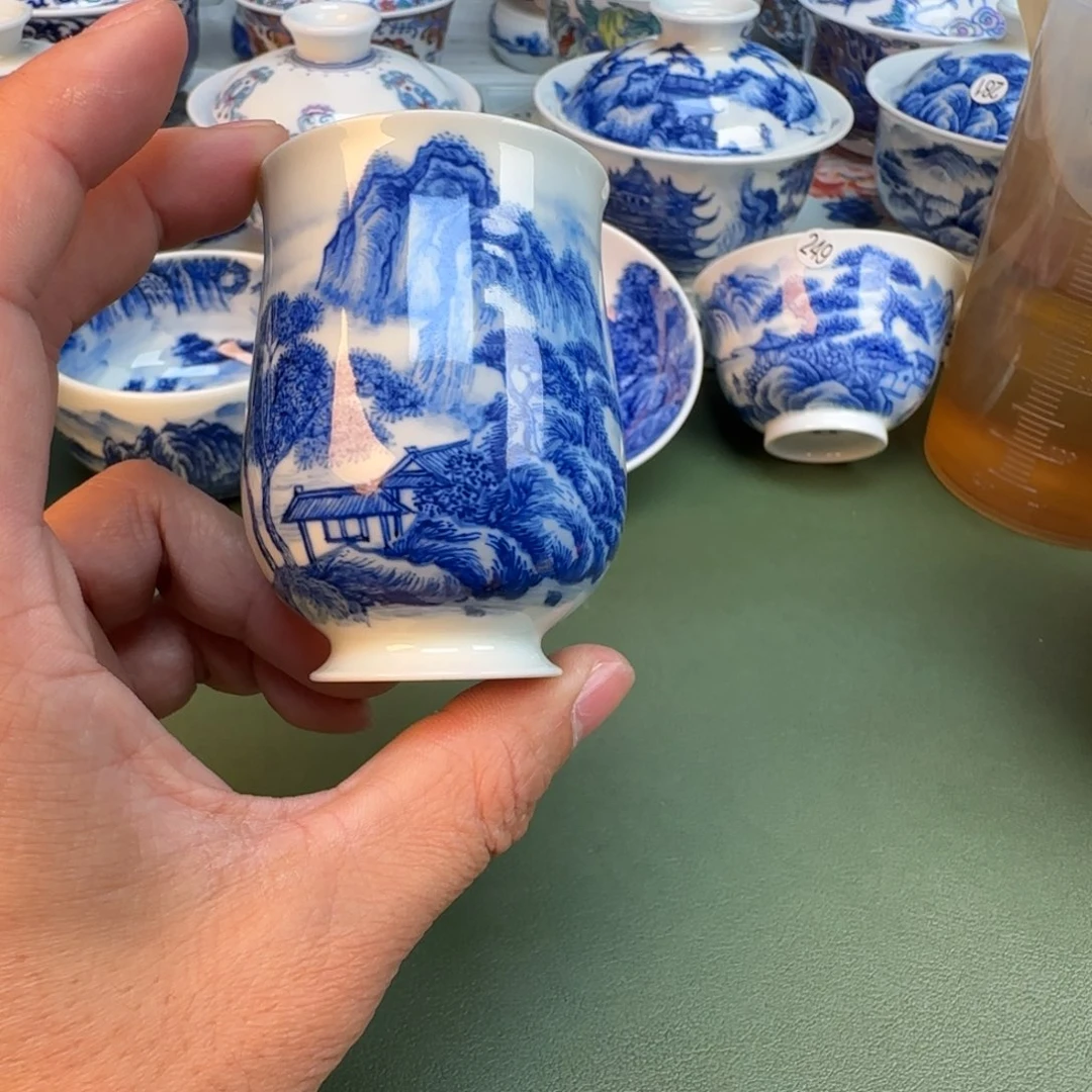 纯手工纯手绘茶具石头288