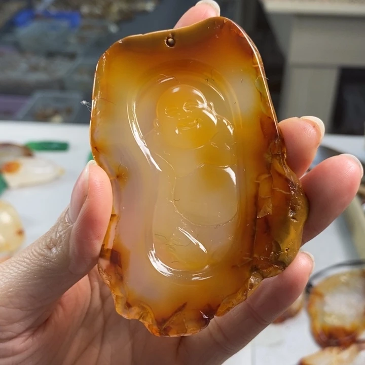 玛瑙/玉髓吊坠(不含链)未镶嵌