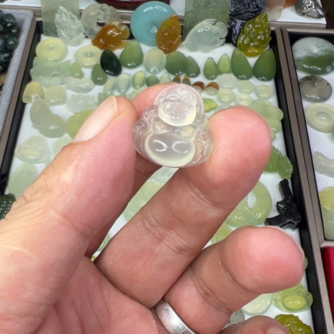 静***日岫玉未镶嵌颈饰高冰岫玉精品