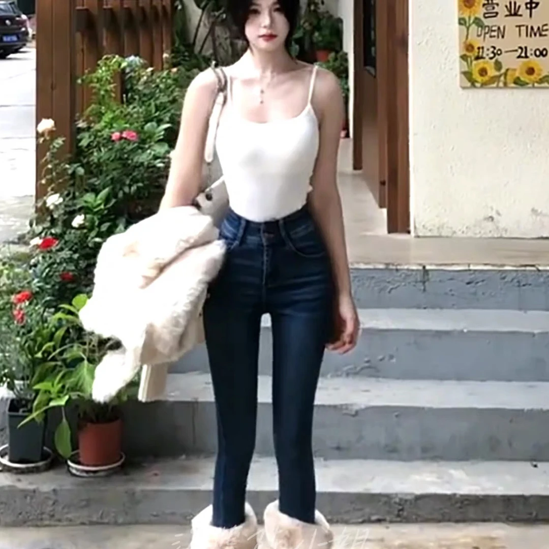 【韩漫腿精】弹力修身百搭高腰小脚裤女【实物以直播间为准】