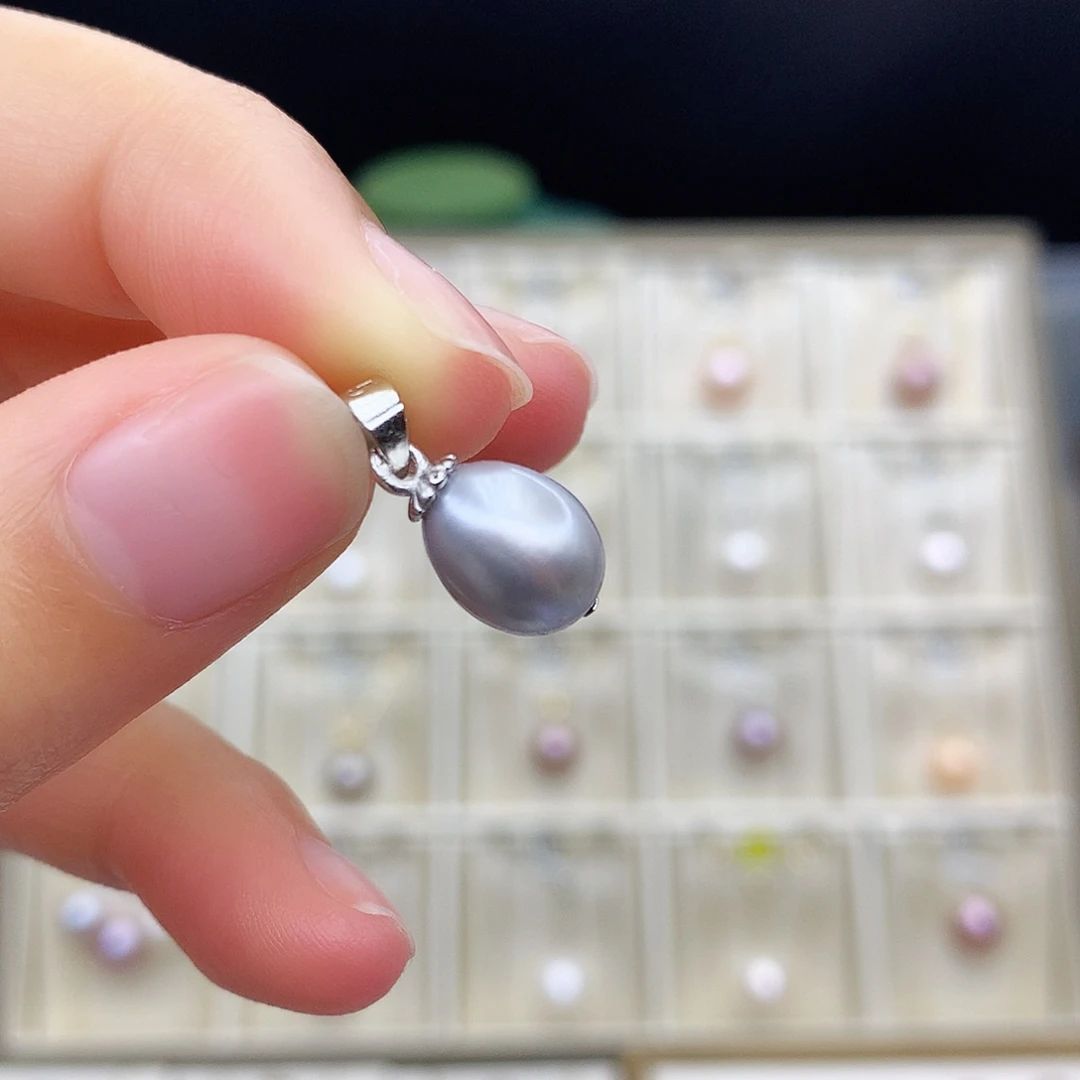 淡水珍珠吊坠(不含链)合金