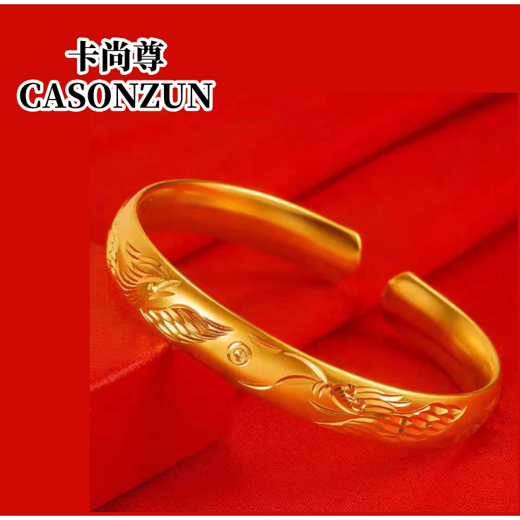 【W】龙凤传承 双凤为凰开口手镯【SCS09】