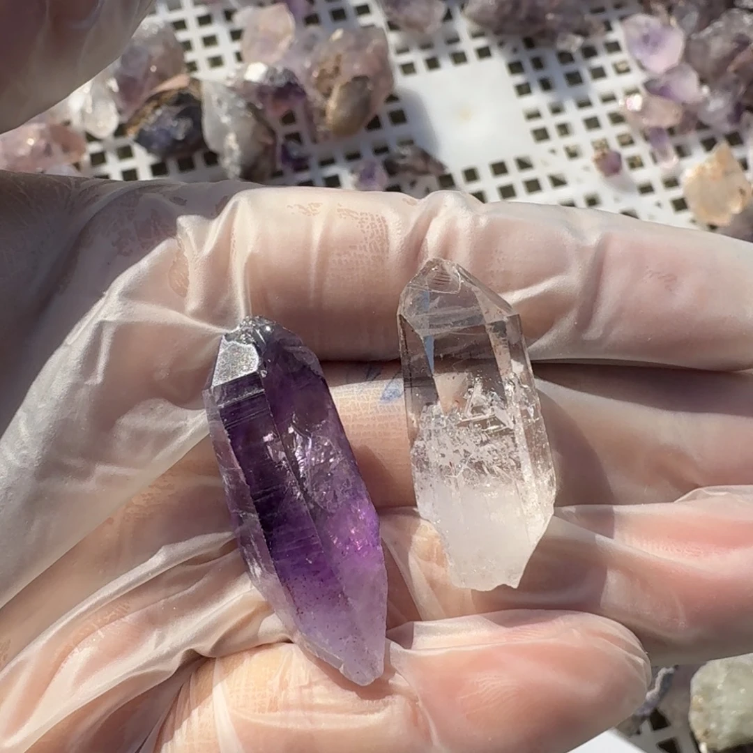 m***i石材纳米紫晶的原石