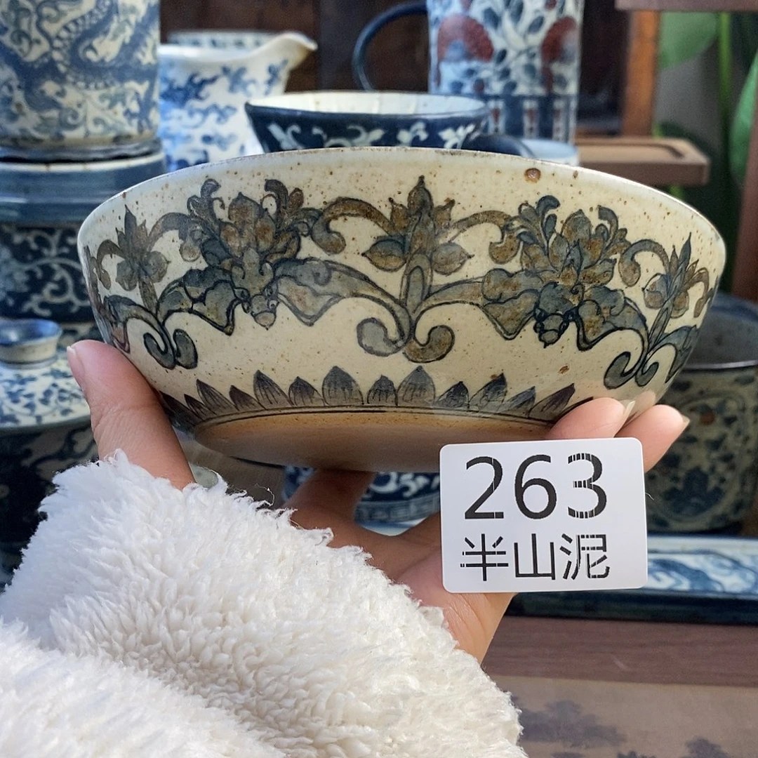 陶手工手绘青花高温陶瓷
