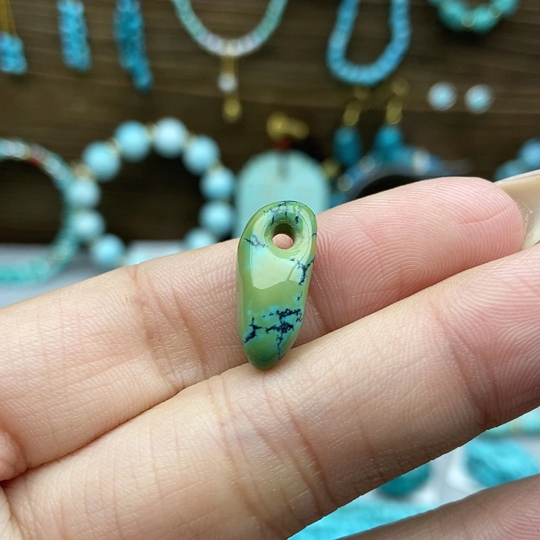 绿松石未镶嵌菜籽卡子