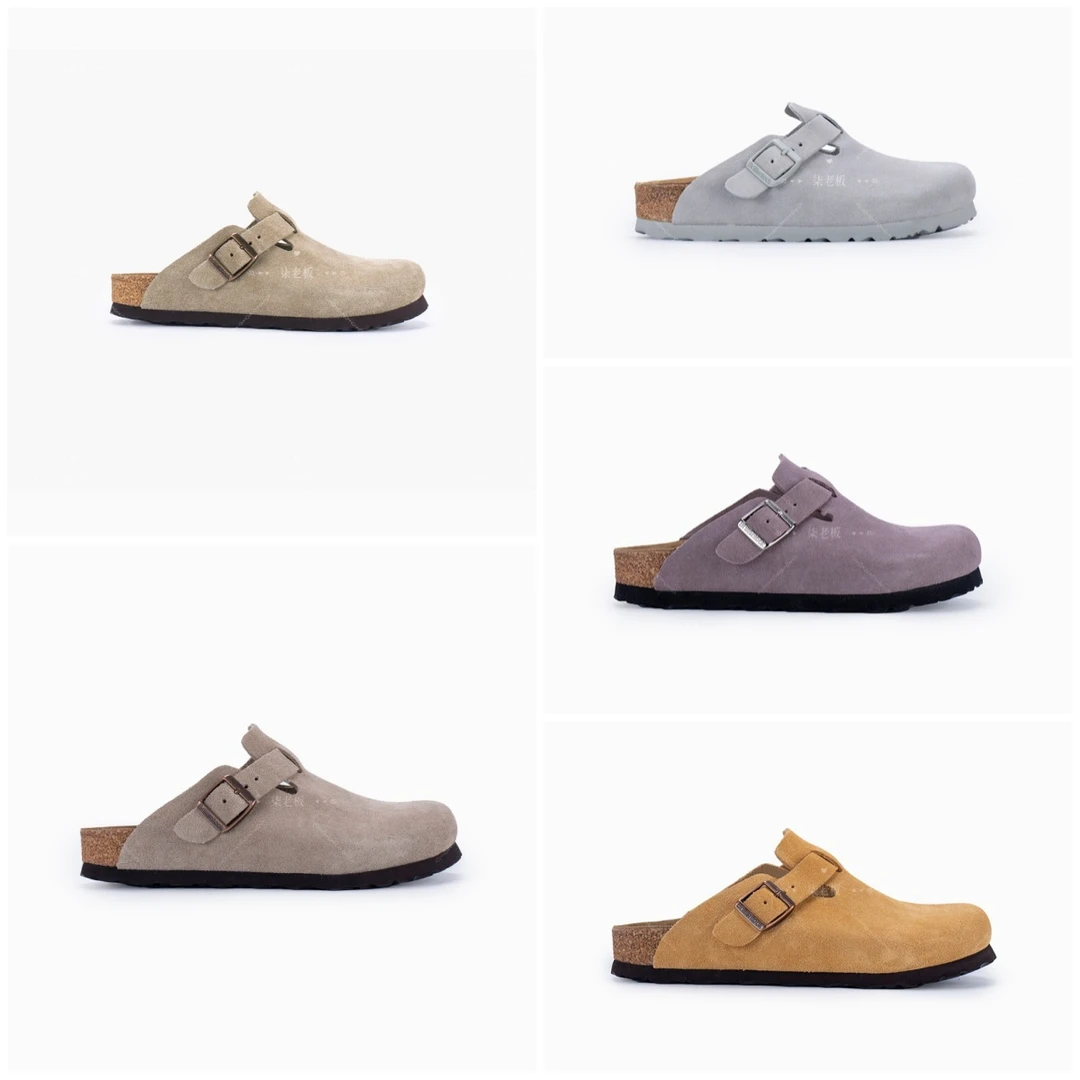 【柒老板】半包平底勃肯鞋子女款爆款2025年新款拖鞋春夏外穿半包