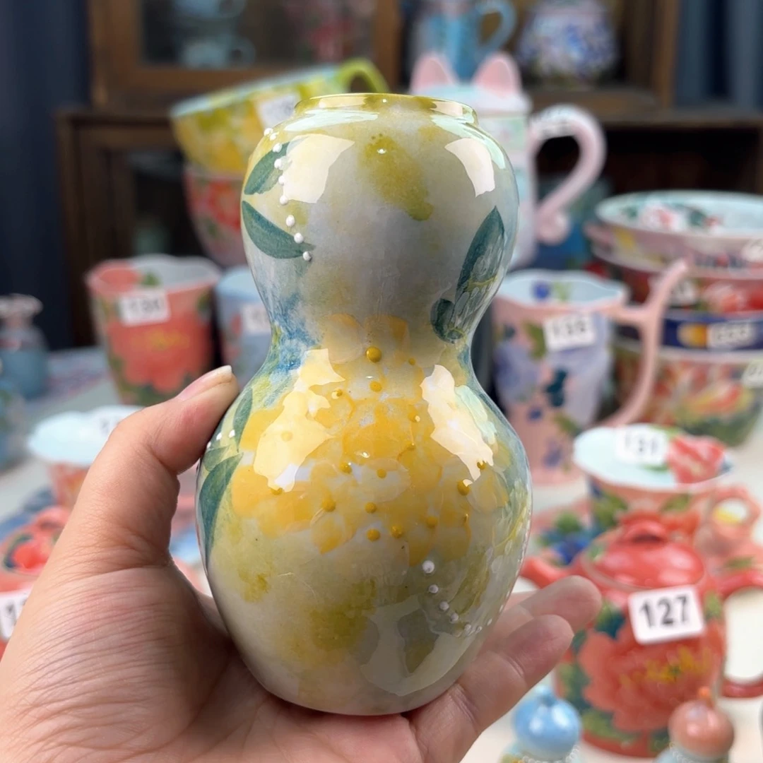 景德镇手绘高温釉下彩陶瓷茶具