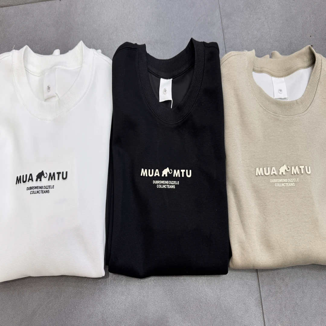 字母宽松型秋季圆领卫衣情侣百搭时尚