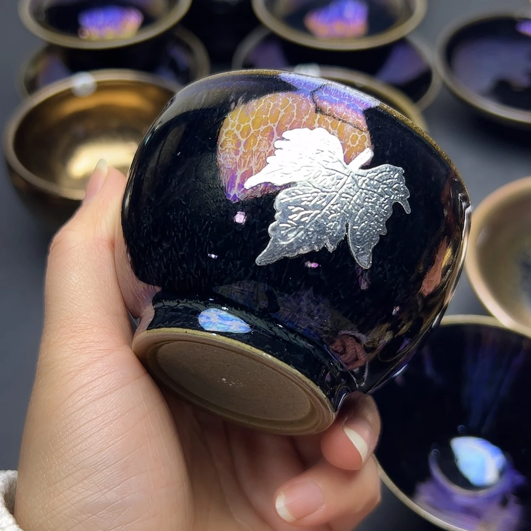 茶盏建窑建盏主人杯微瑕