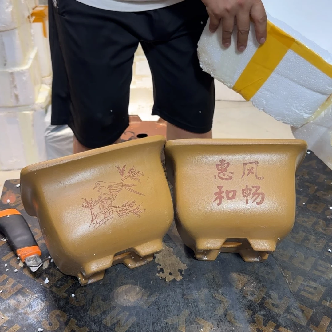 紫砂花盆瑕疵和瑕疵
